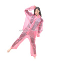Customized Two Pieces Suit Raincoats All Over Printing Wave Point Womens Raincoat Waterproof